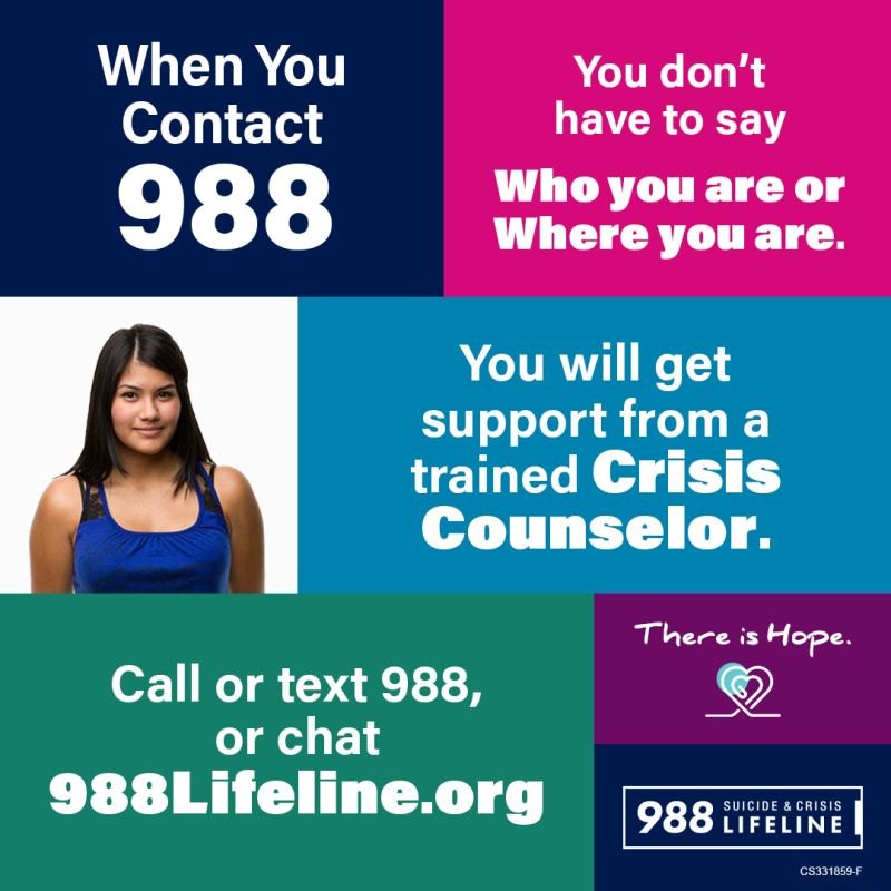 988 Suicide & Crisis Lifeline